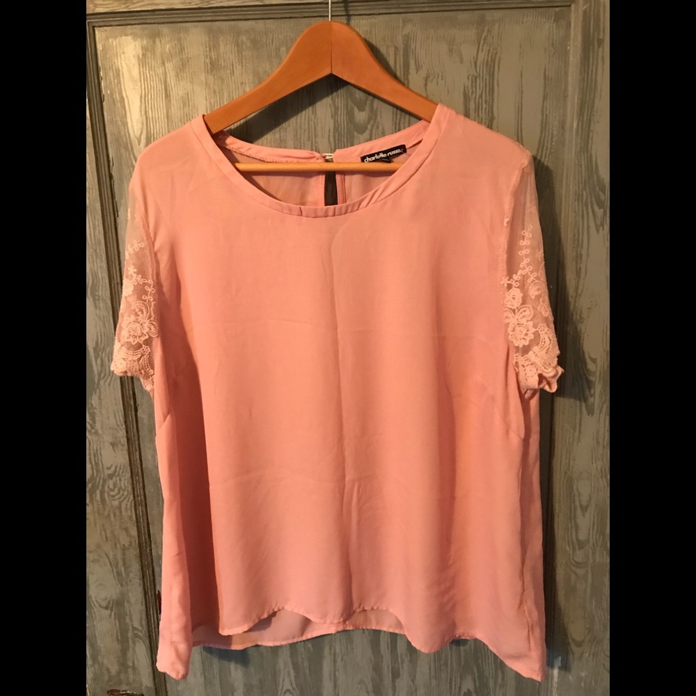 CHARLOTTE RUSSE Light Pink Blouse